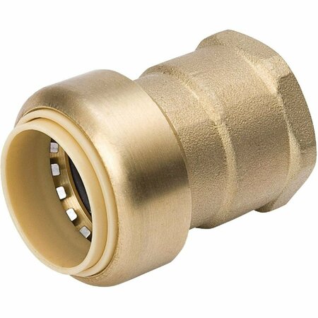 PROLINE 1 In. x 1 In. FPT Brass Push Fit Adapter 6630-205